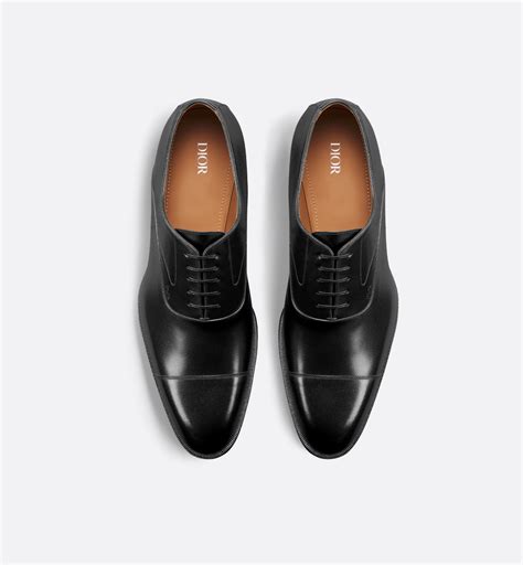 Richelieu Dior Timeless Cuir de veau lisse noir 